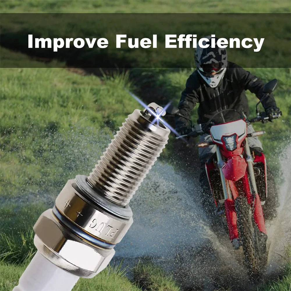 

B8TC Spark Plug Motorcycle Spark Plug 10mm Thread Repalces B8rtc RG94C 98059-5881 4854 For Suzuki Yamaha Honda Kawasaki Champion