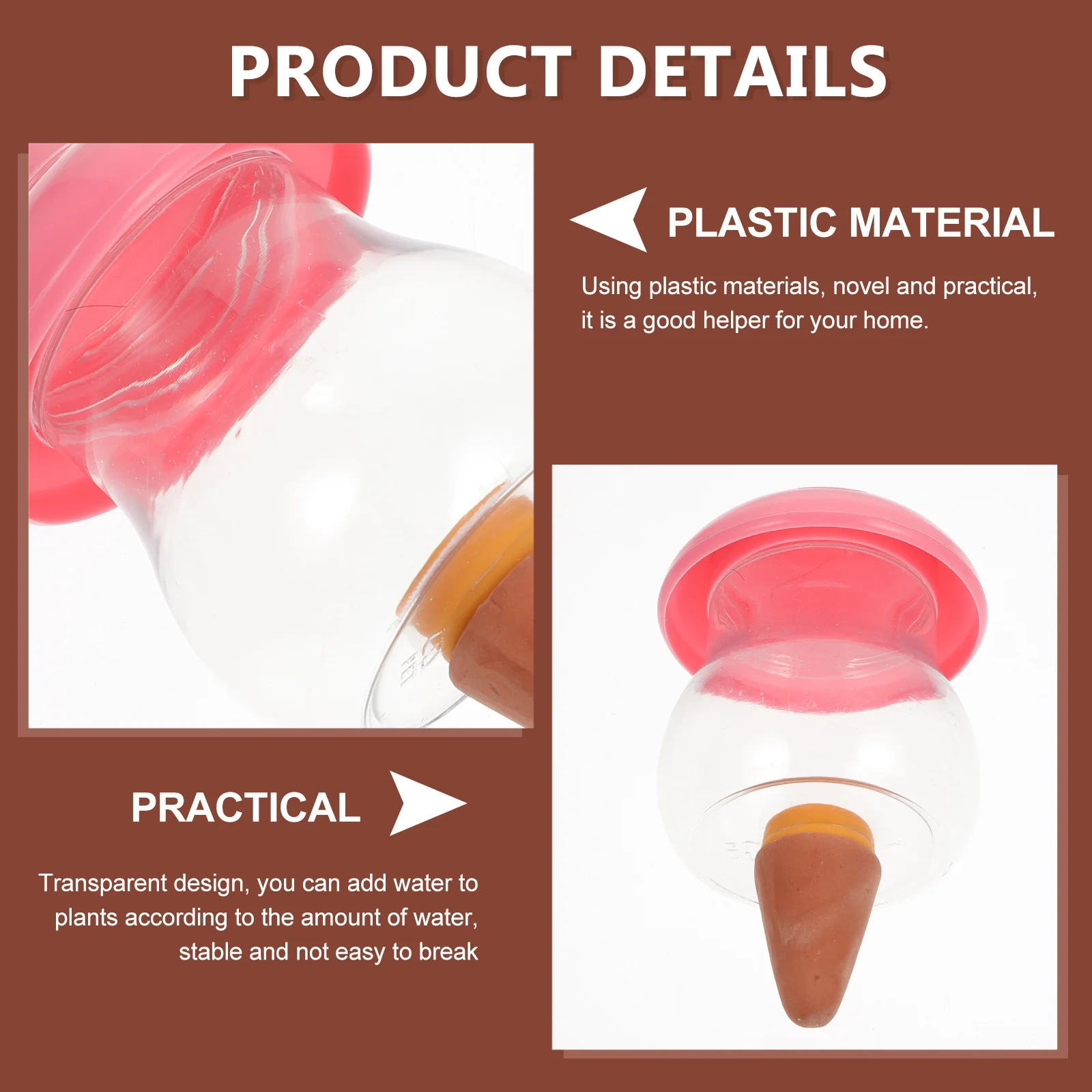 

Automatic Watering Device Self Watering Dripper Practical Portable Long Lasting Home Garden Plant Irrigation Tool