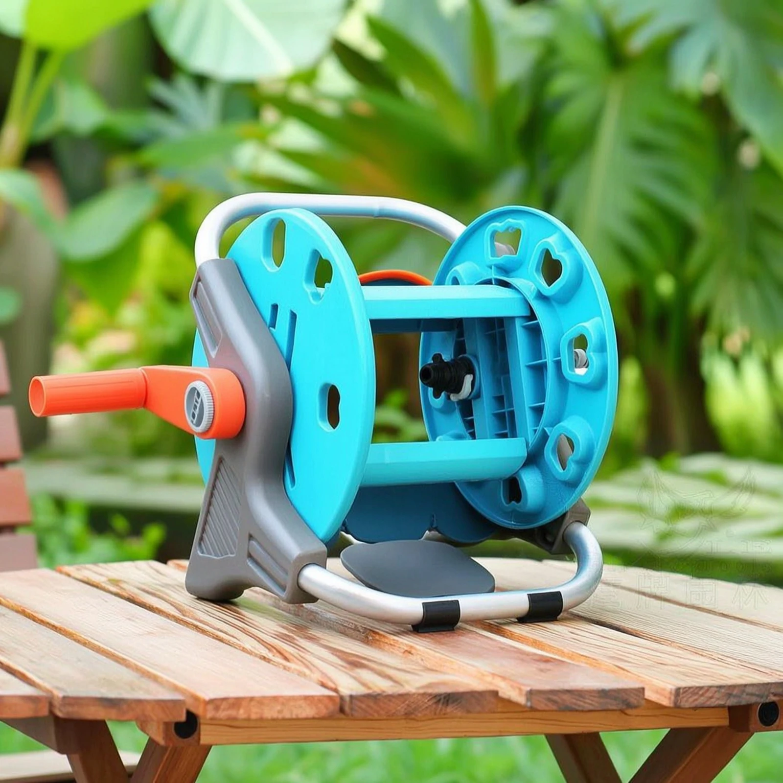 Portable Hose Reel Cart Easy to Use Hose Reel Cart with Handle Kink-Resistant Heavy-Duty for Gardeners, Yard, Patio