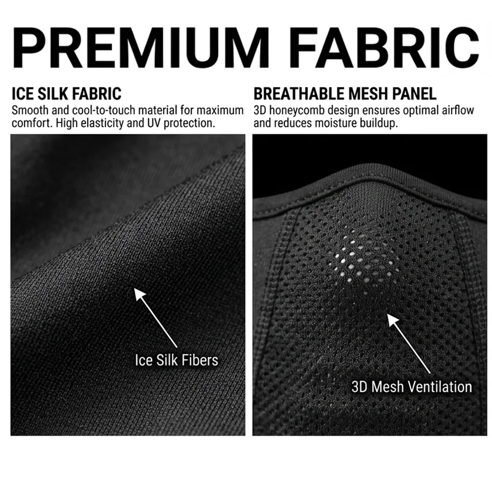 Summer Ice Silk Breathable Motorcycle Balaclava Full Face Helmet Liner UV Protection Riding Winter For Yamaha TMAX All Models
