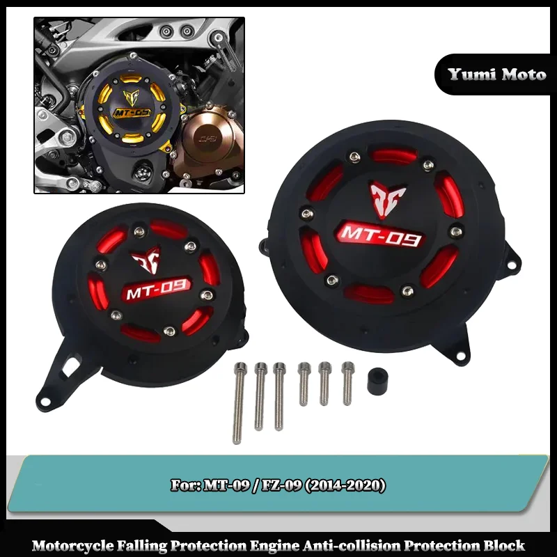 

Motorcycle CNC Engine Protective Cover Fairing Guard Sliders Crash Pad For YAMAHA MT-09 FZ-09 2014-2020 MT09 FZ09 2019 2018 2017