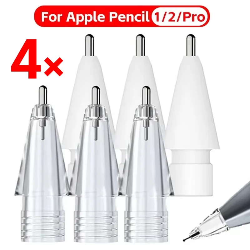 

6-1 шт. для Apple, сменные металлические наконечники для карандашей, набор износостойких сменных наконечников стилуса для Apple Pencil 1 2 Pro