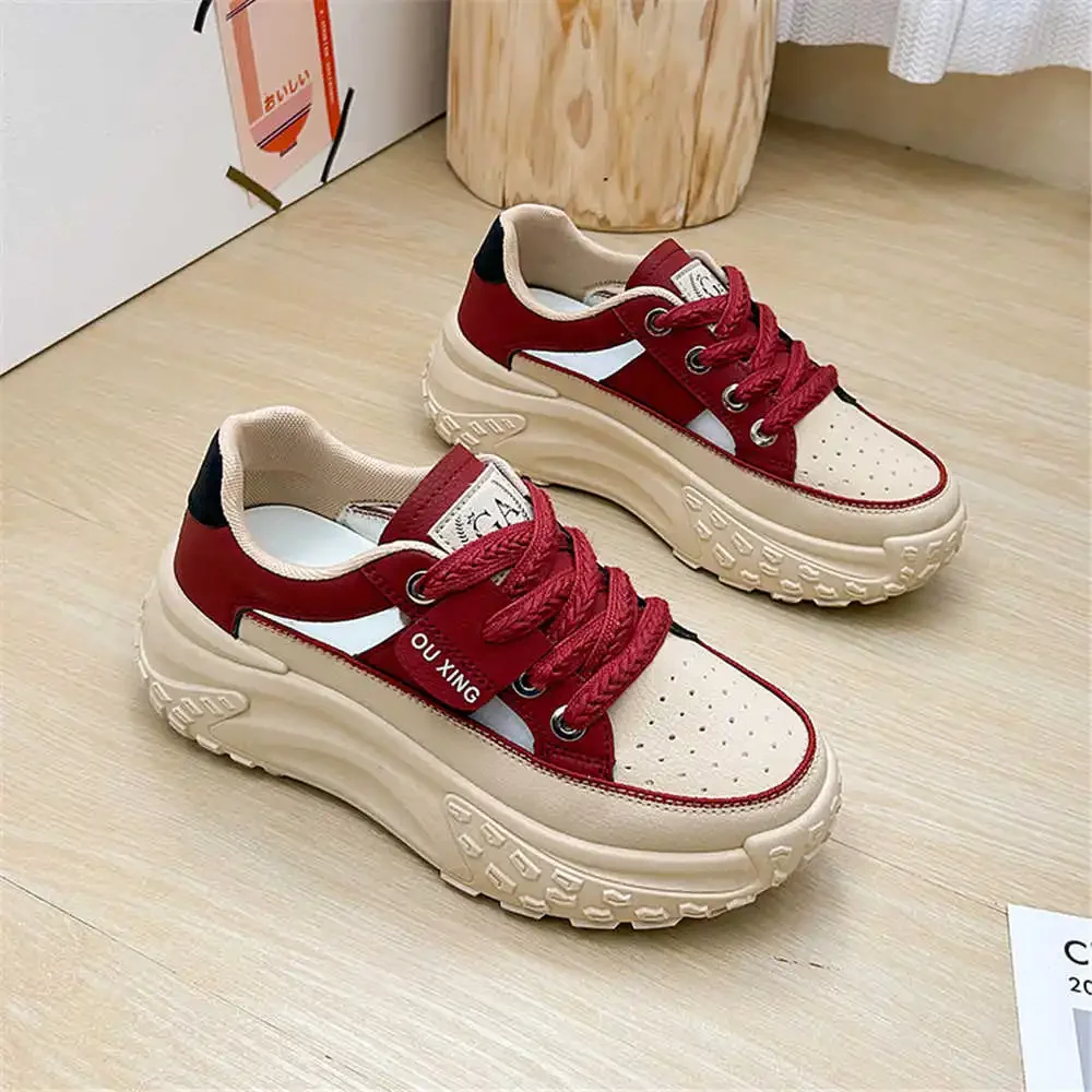 Bicolor Red Wine Shoes White Sneakers Tennis Women\'s Red Luxury Brand Women Sneakers Sports New Fast Super Sale Teniis