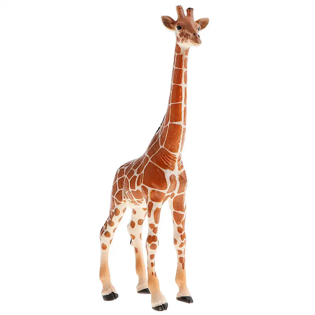 Pvc girafa figura para crianças, modelo animal, decoração home