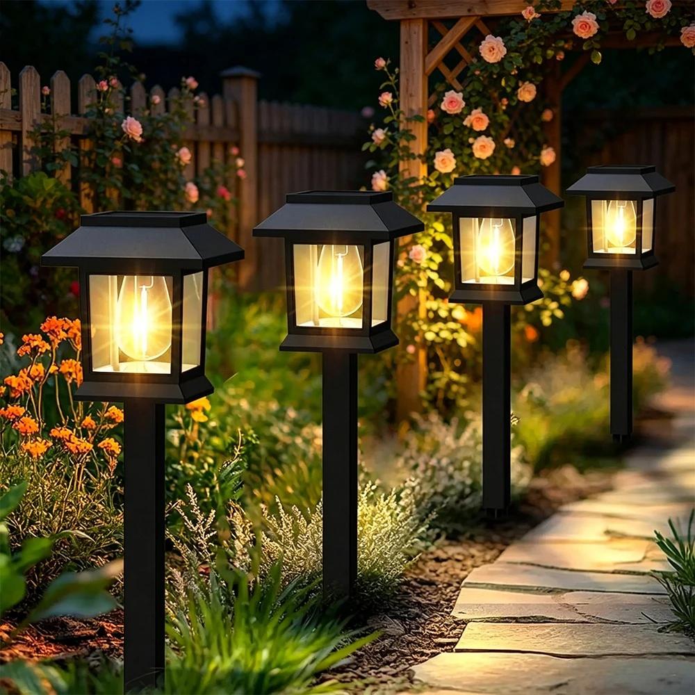 

2/4/8PCS Outdoor Solar LED Ground Stake Light Lawn Lamp for Garden Villa Courtyard Park Yard Landscape Decorative Lighting
