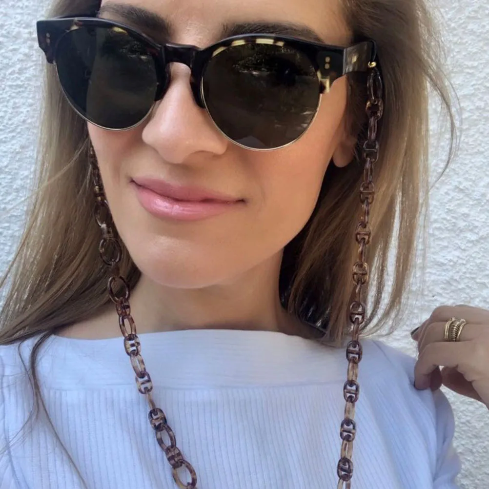 

Secure Acrylic Face Mask and Eyeglass Chain Lanyard Stylish Anti-Lost Holder Comfortable Convenient Wear Mask Lanyard