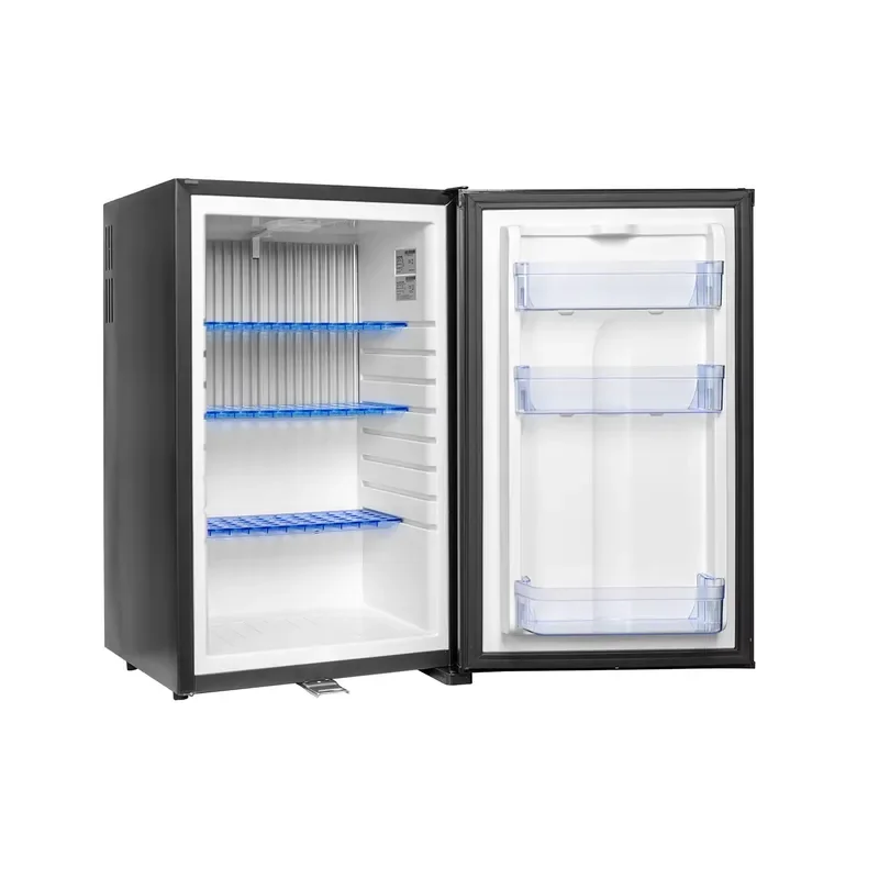 Portable Mini Bar Fridge 12V Car RV Hotel Silent Absorption Refrigerator No Compressor Energy Saving Compact Cooler Box
