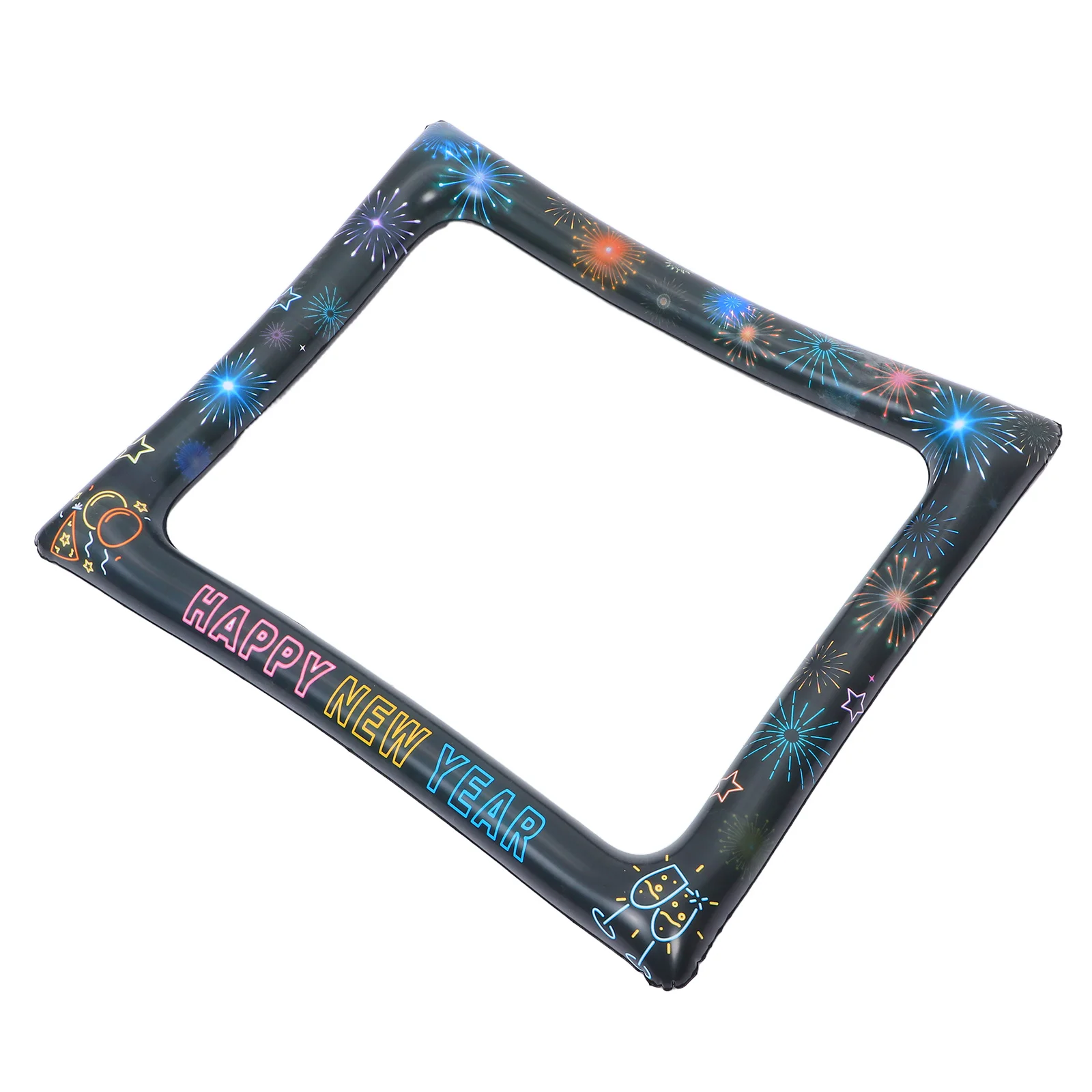 

New Year Inflatable Photo Frame 2026 Booth Decorations Fluorescence Handheld Props Happy