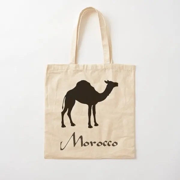 Camel marocco borsa in tela di cotone moda Unisex stampato donna Shopper borsa a tracolla da donna Grocery Travel Tote tessuto Casual