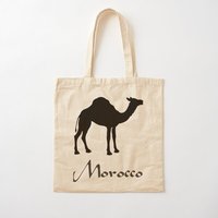 Camel Morocco Cotton  Canvas Bag Fashion Unisex Printed Women Shopper Ladies Shoulder Bag Grocery Travel Tote Casual Fabric