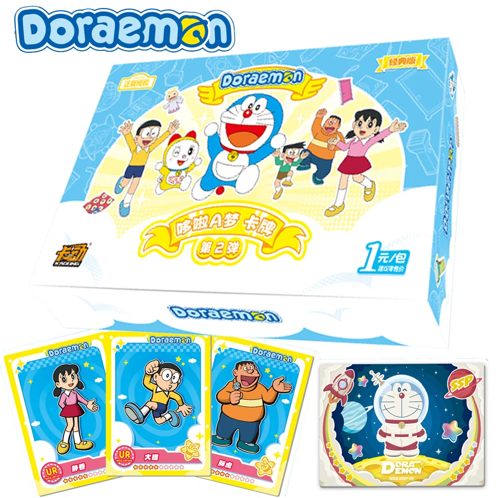 

Genuine Doraemon Card For Children Classic Fantasy Comedy Anime Characters Nobita Nobi Limited Game Collection Card Kids Gifts