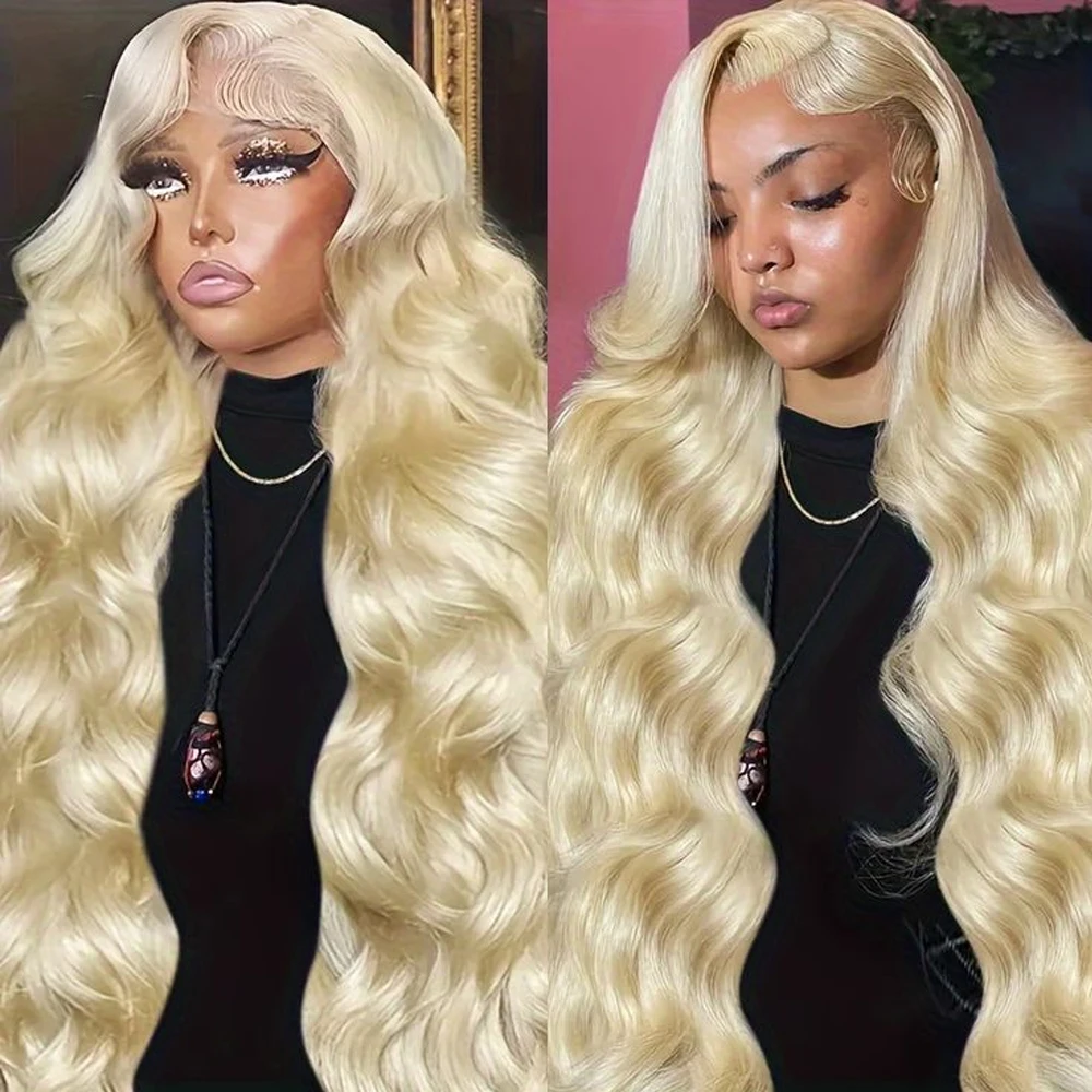 Body Wave Lace Front Wigs Human Hair 613 Blonde Lace Frontal Wig HD Transparent Lace Blonde Colored Brazilian Hair For Women