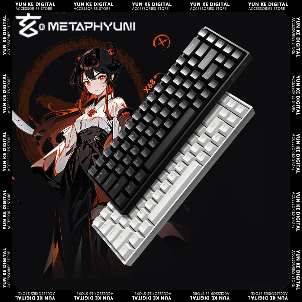 METAPHYUNI X68 Magnetic Switch Keyboard Singel Mode Wired Gaming Mechanical Keyboard Low Latency Hot Swap Custom Office Gift