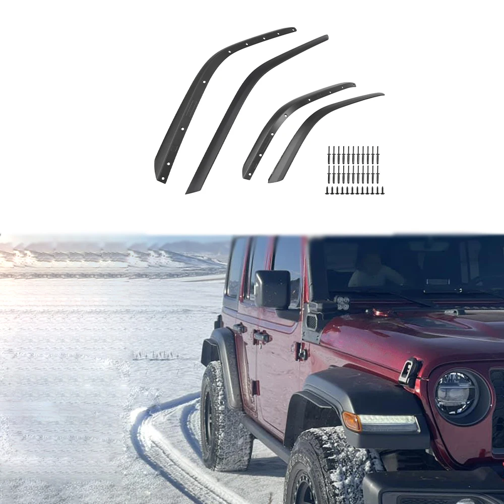 

Maiker Offroad Fender Flare Extensions Trim With Rivet For Jeep Wrangler JL 2018+ Fender 4x4 Accessories