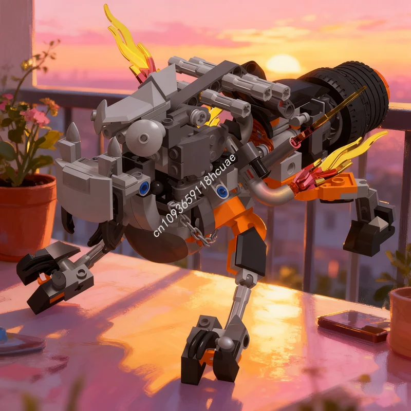 

269pcs MOC Ghost Rider Insect Mech Super Heroes Marvelled Model Building Blocks Construction Toys Christmas Gifts DIY Education