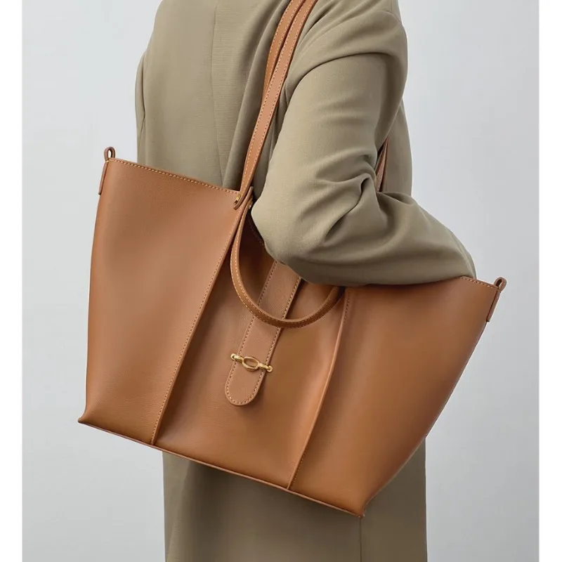 Sac fourre-tout en cuir véritable texturé pour femme, sacs à poignée portables, décontracté, grande capacité, shopping féminin