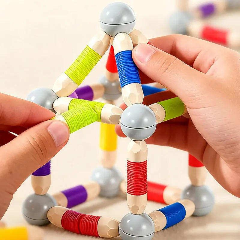 Wszechstronna teleskopowa pałeczka magnetyczna do układania puzzli dla dzieci, dla niemowląt, chłopców/dziewczynek, edukacja wczesnoszkolna, bloki edukacyjne.
