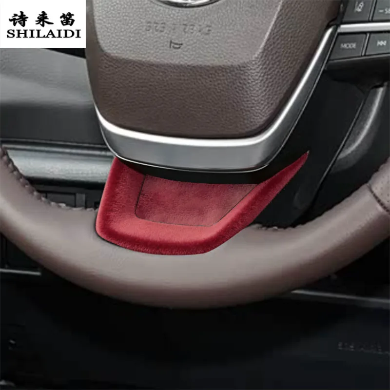 Suede leather Car Wrapping ABS For Toyota Sienna Gravish 2021-2025 steering wheel frame Center Console Armrest Box Cover Trim