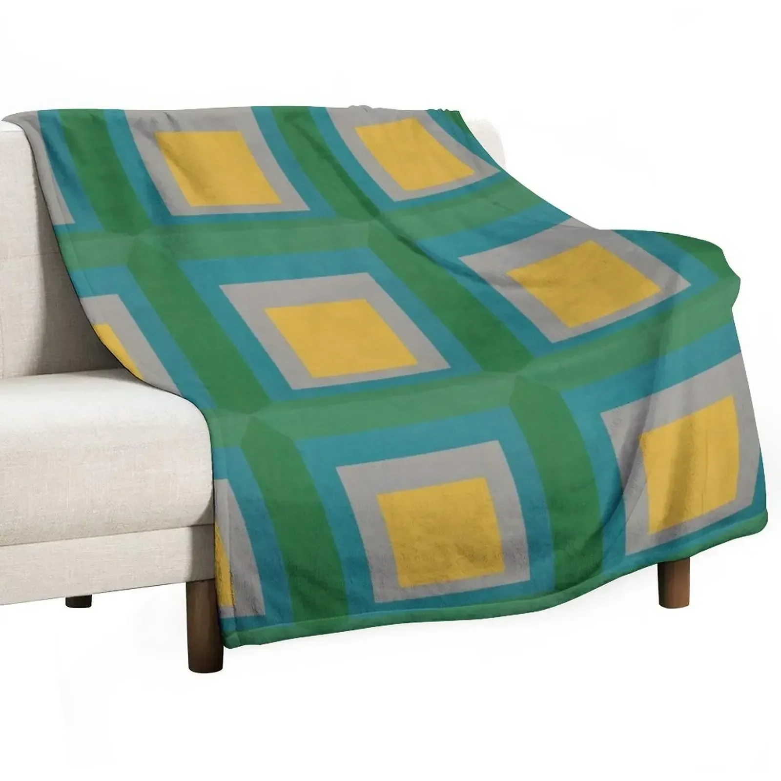 

Josef Albers, Homage to the Square: Apparition Throw Blanket Warm Plush Blankets