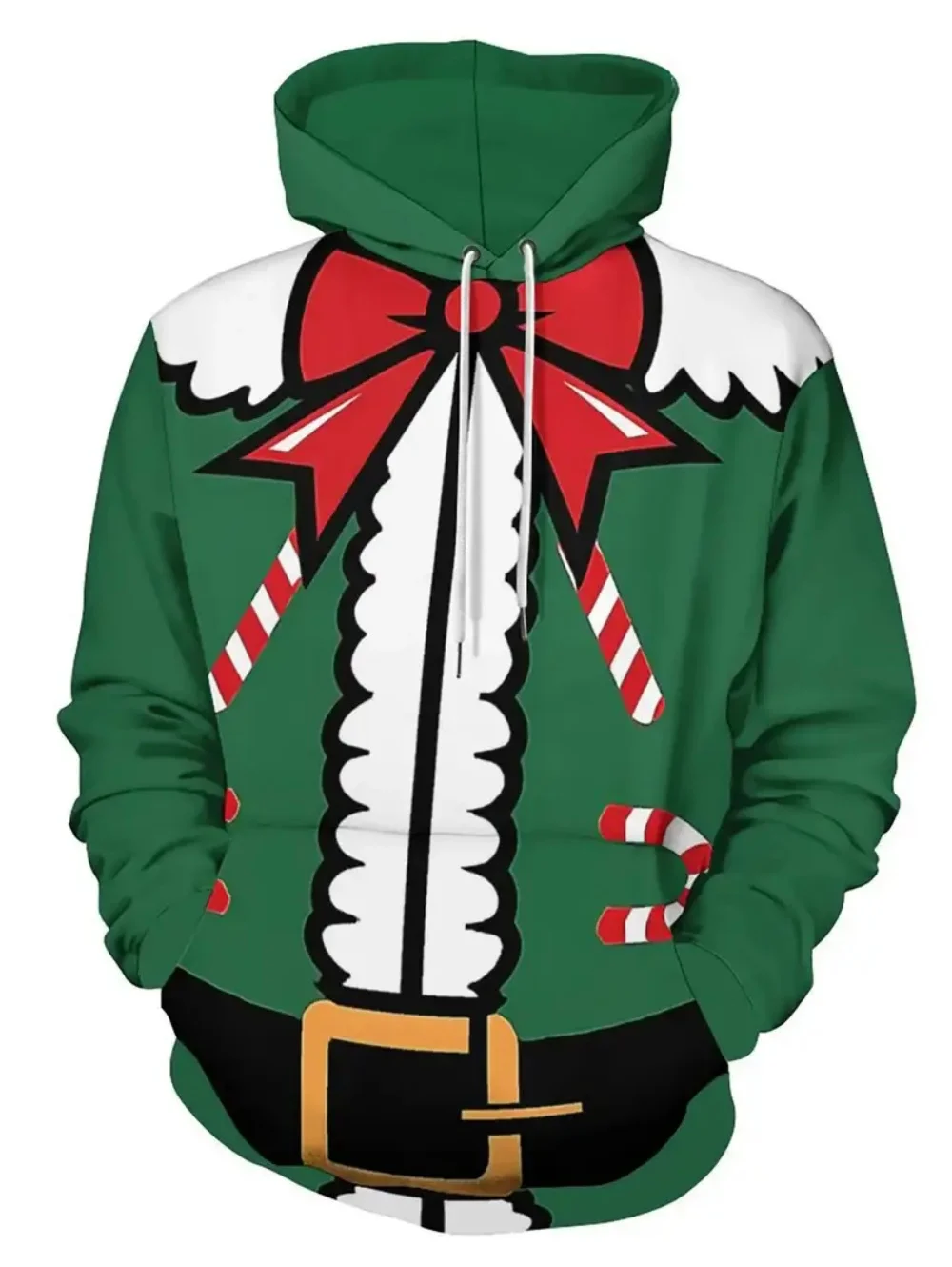 

Christmas Men's Hoodie Santa Claus Cosplay Tops Y2k Clothes Casual Loose Pullover Funny Sweatshirt Party Fashion Men's Clothing
