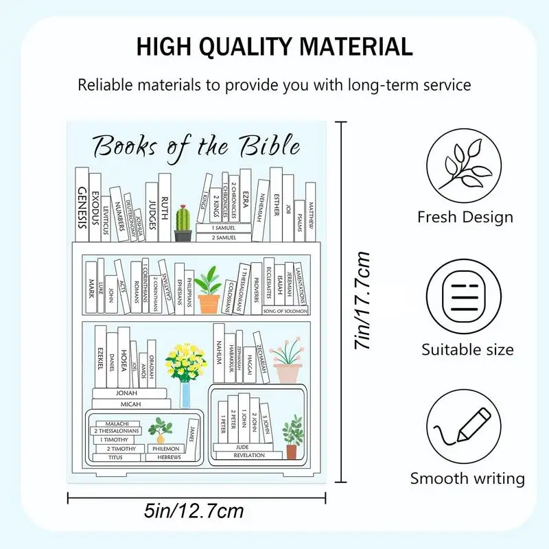 8 stuks christelijke bijbelboekstickers boekenplank display bijbellabels gemakkelijk te gebruiken bijbel leren vooruitgangsstickers sticker