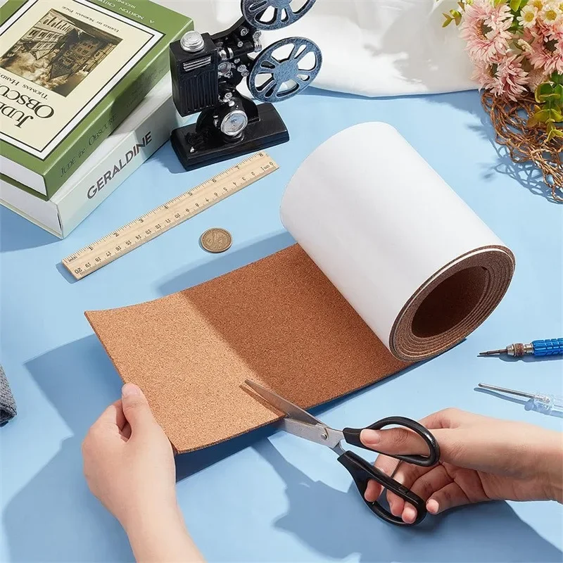 

Wall Decoration Cork Self-adhesive Roll Mat Handmade DIY Craft Painting Tool Background Decor 1mm Thick Anti Slip Drawer Cushion