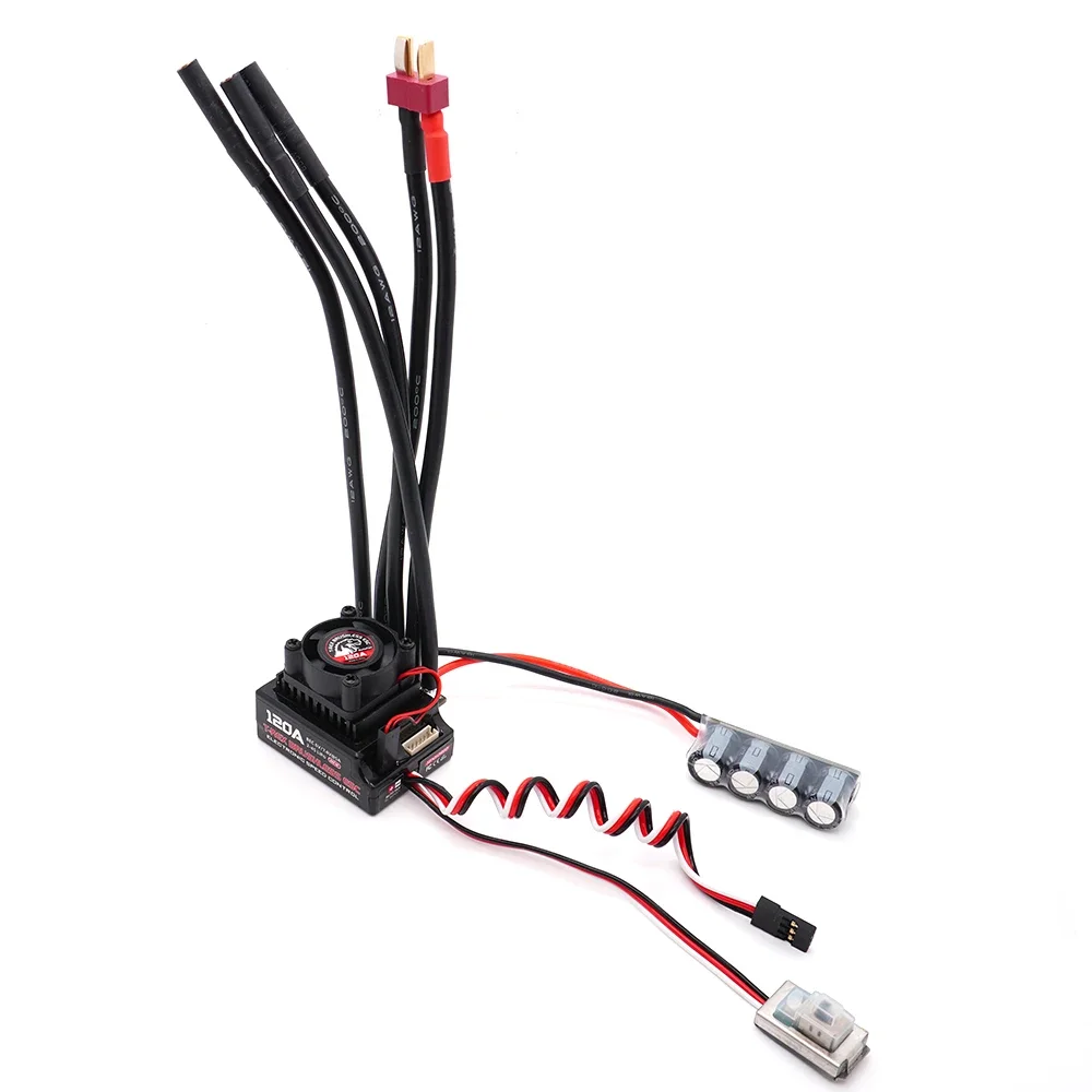 T-REX 120A 2-4S Sensored Brushless ESC & LCD Program Box Profor 1/10 RC Drift Touring Car Buggy Monster Truck Speed Controller