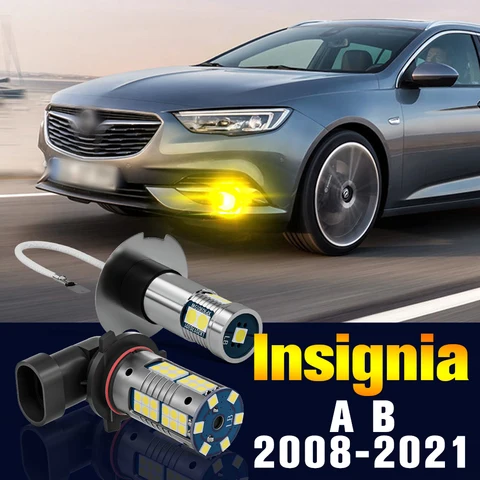 Светодиодные противотуманные фары для Opel Insignia A B 2008-2021 2010 2011 2012 2013 2014 2015 2016 2017 2018 2019 2020, аксессуары, 2 шт.