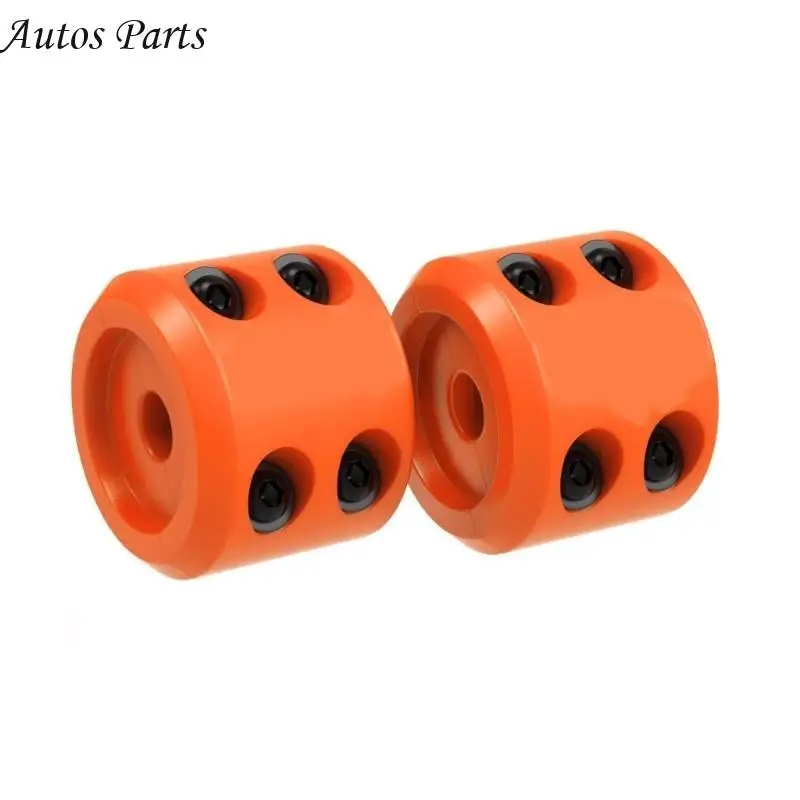 

57BA 1 Pair Winch Cable Hook Stopper Vehicle Accessories for Synthetic Winch Rope Shock Absorbent Gold Black Green Red