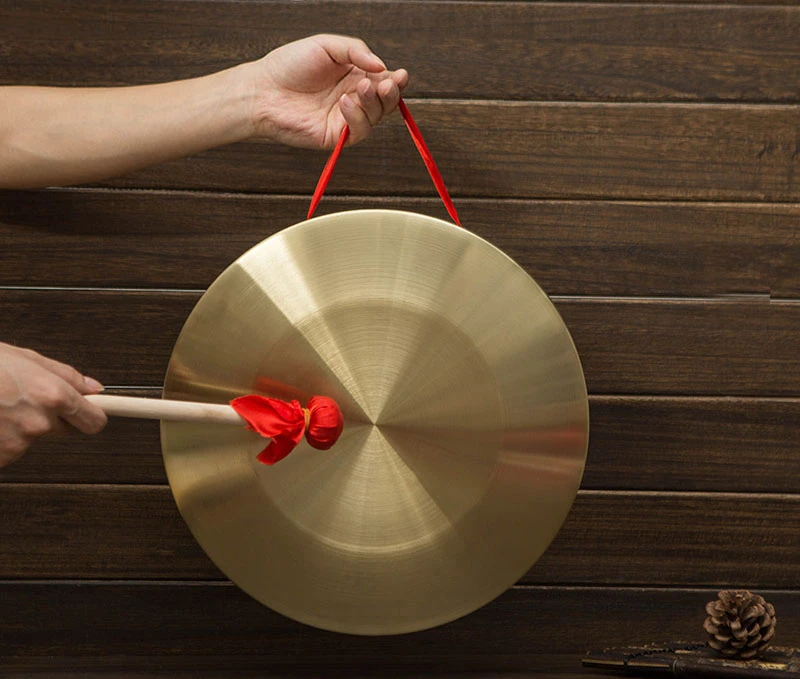 Gong Chinese Instrument Percussion Instruments Copper Hand Chau Opera Chime Brass Musical Cymbals Cooper Wind Meditation