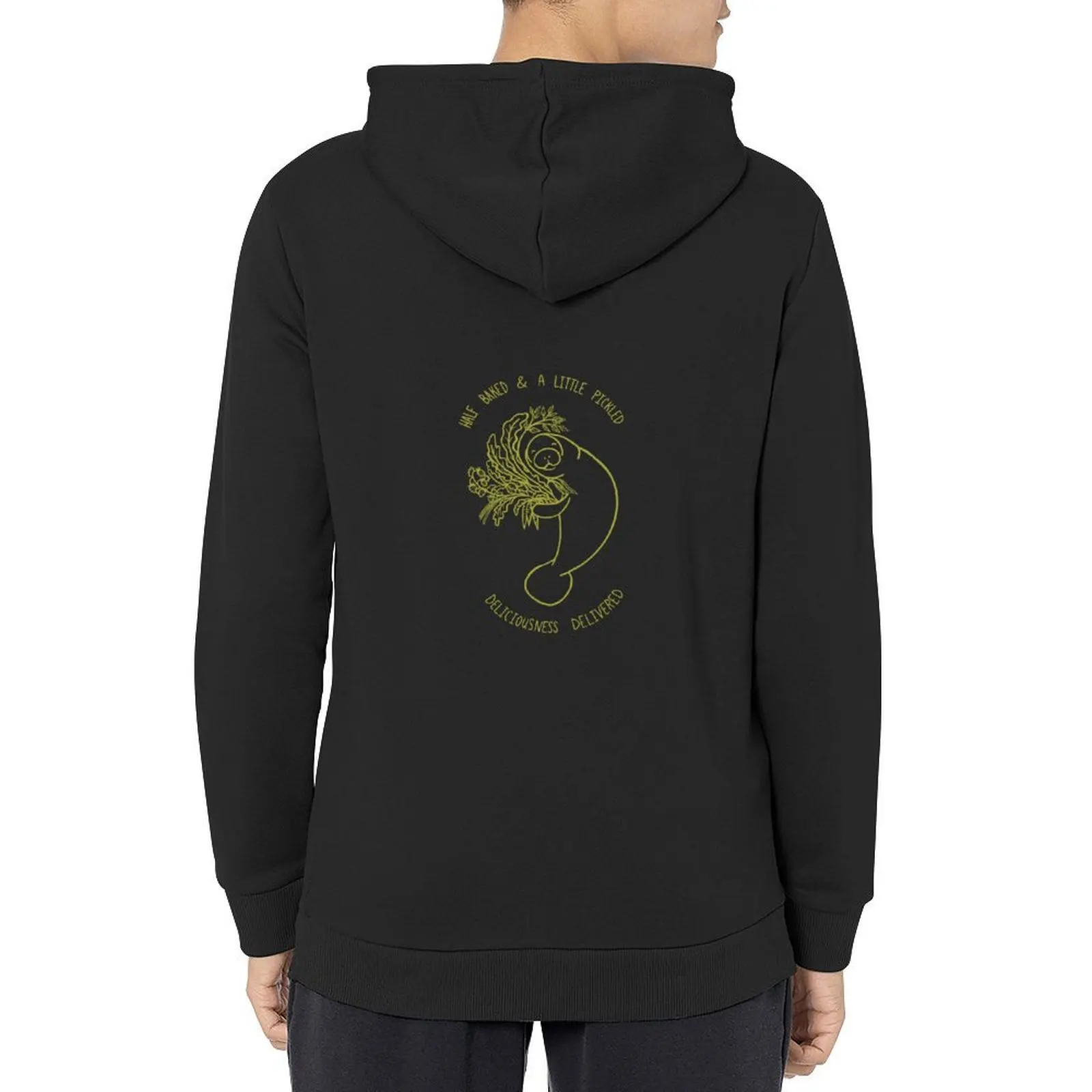 

Happy hungry green manatee Oversized Hoodie autumn jacket men men clothes clothes for men pullover hoodies