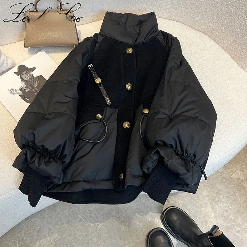 Winter Women\'s Cold Coat Parkas Super Hot Coats Cotton Padded Jacket Jackets Womens Clothing Fashion New High Top