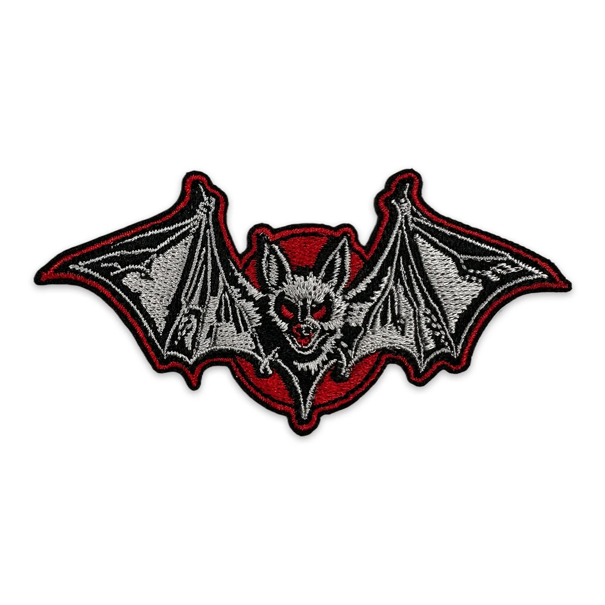 Bloodthirsty Bat Embroidered Patches for Clothing Iron on Cool Animal Badges MC Club Rider for Jackets Jeans Vest Caps DIY