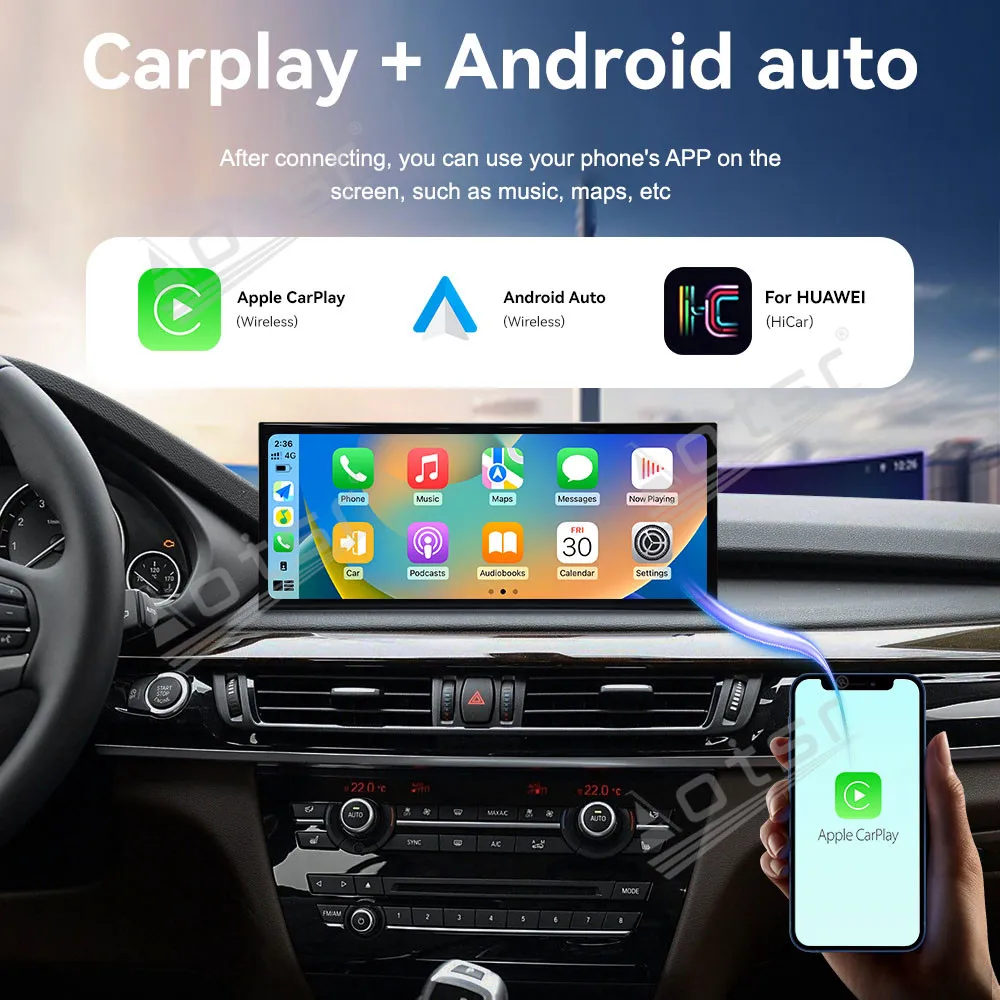 

Для BMW X5X6 2014-2018 15,8 дюйма Android 14 автомобильный GPS-навигатор CarPlay HD сенсорный экран головное устройство мультимедийный плеер радио авто