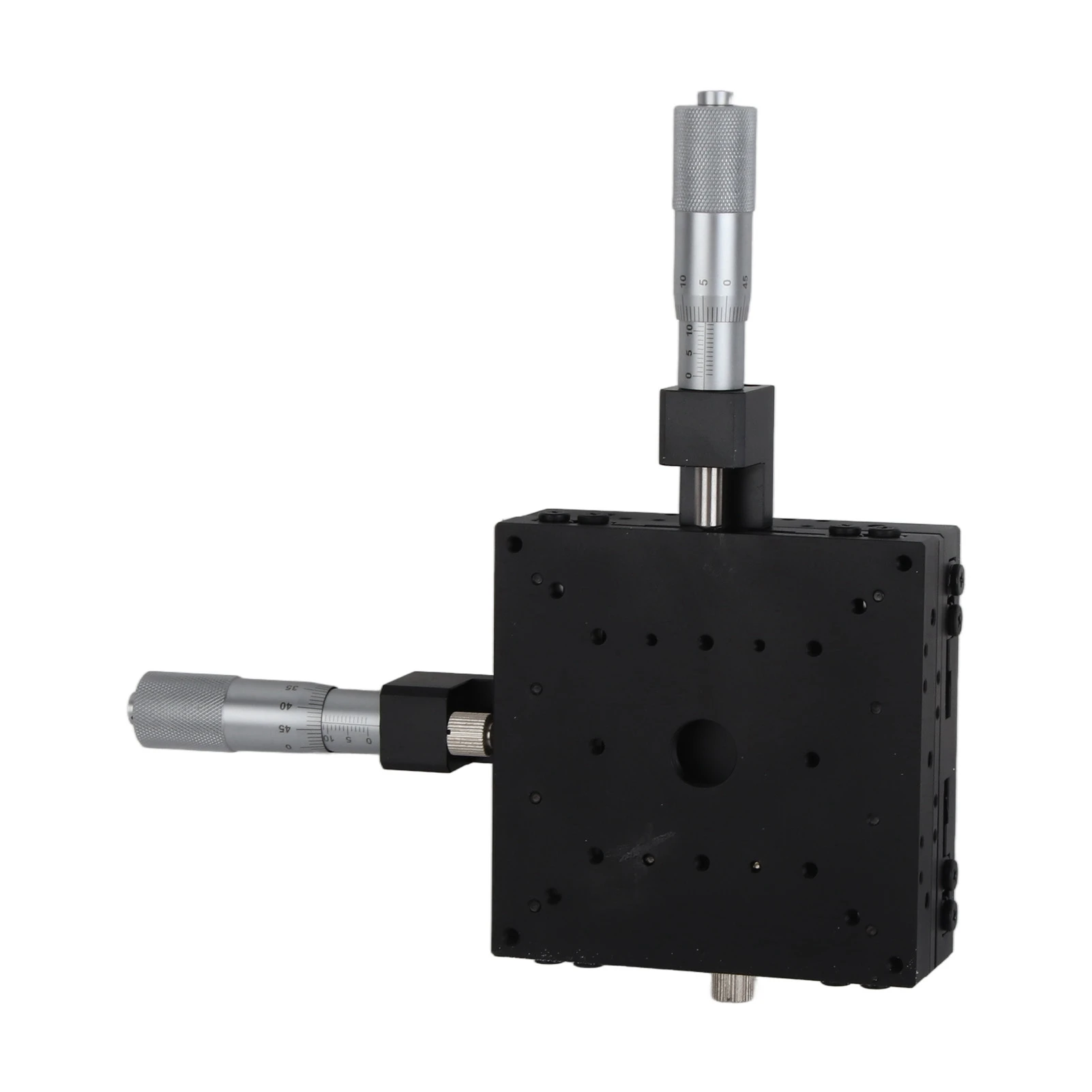 Linear Stage XY Linear Guide Sliding Track Micrometer Manual Slide Table Trimming Platform Cross Roller Guide 100*100*40mm