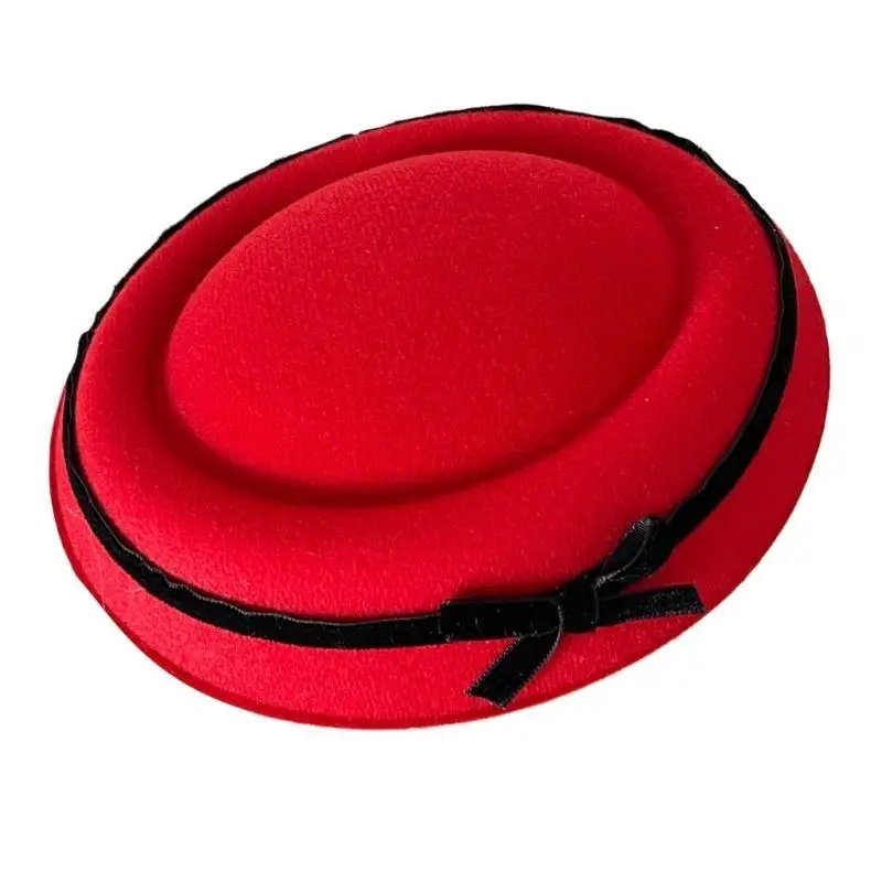 A52E Vintage Chapeaux Cocktail Thés Chapeau Quotidien Chapeaux Parfaits pour les Fêtes Tenue Décontracté Tête