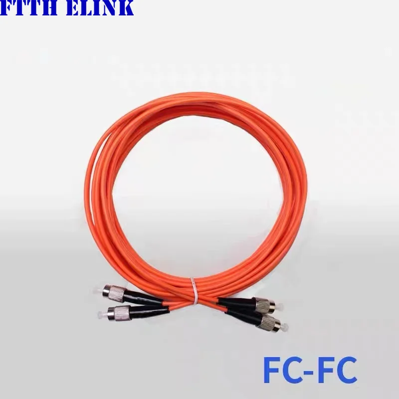 FC-FC fiber optic patchcord Duplex Multimode 3.0mm OM1 62.5/125um cable optical fibre jumper free shipping ELINK 20pcs