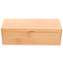 Storage Box Bread Bedroom Makeup Organizer for Wooden Boxes Breadbasket Container with Lid Keepsakes Bamboo Jewelry Cases Photo