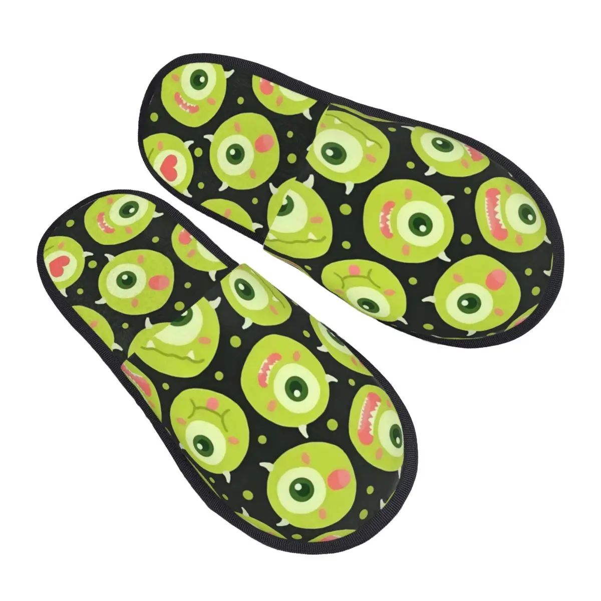 

Изготовленные на заказ тапочки из пены с эффектом памяти Университета монстров, женские удобные теплые милые домашние тапочки с монстрами