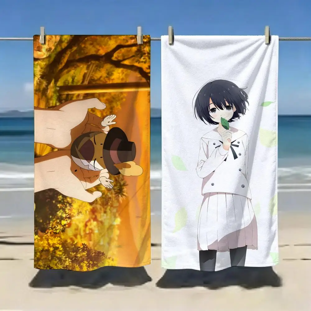 Anime Movie T-The Anthem of the Heart Towel Microfiber soft Beach Towel for Travel Fitness Sauna Bathing Camping