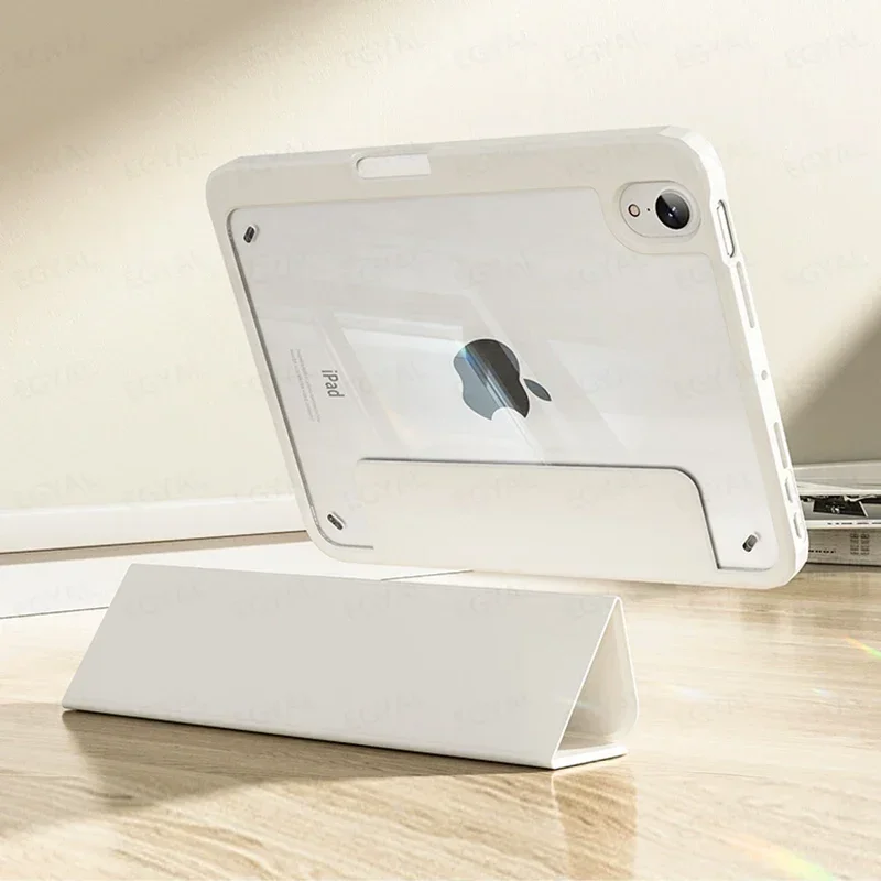 Tablet Case for iPad Mini 7 A17 Pro 2024 8.3 inch A2995 A2996 Smart Cover for iPad Mini 6 2021 Case with Detachable Magnetic Cap