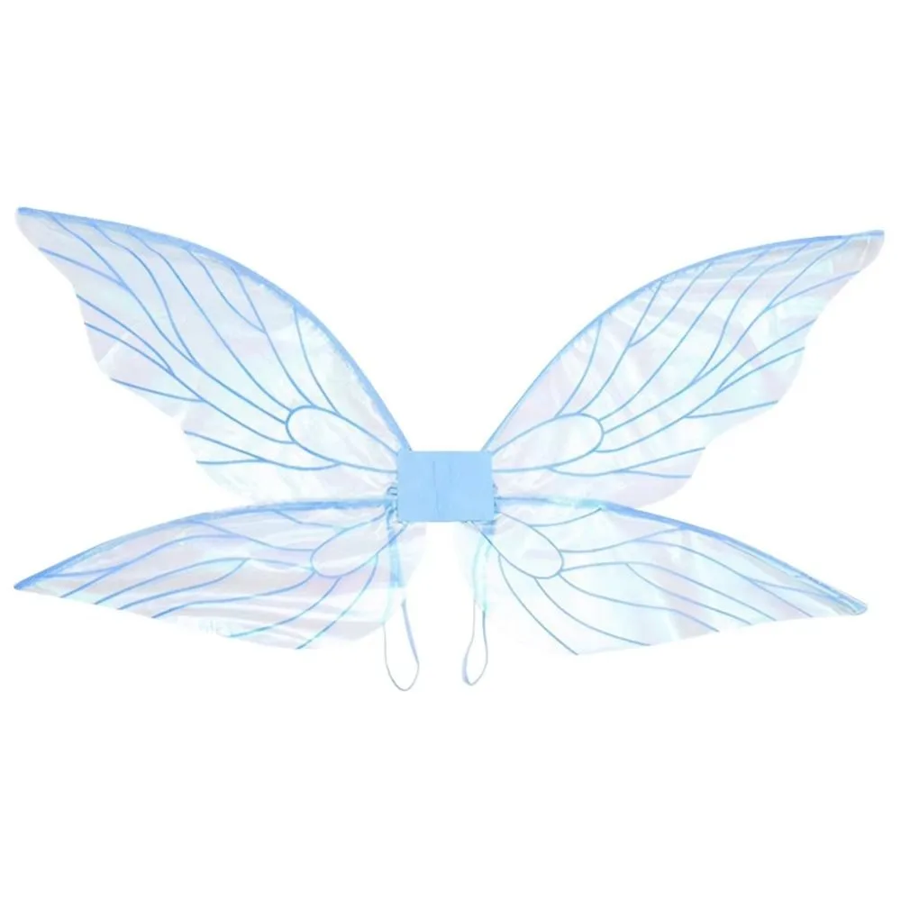 Cosplay Props Girl Butterfly Wings Multicolor Organza Elf Angel Wing Sparkle Lightweight Dress-Up Wings Costume