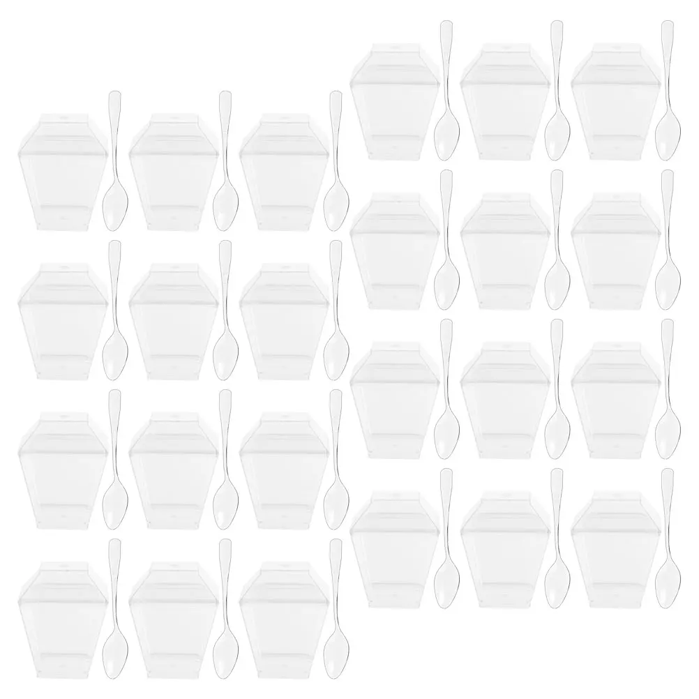 

Dessert Cup Sets Clear Tiramisu Pudding Delicate Dessert Cup Mousse Party Accessories Compact Transparent Storage Cups