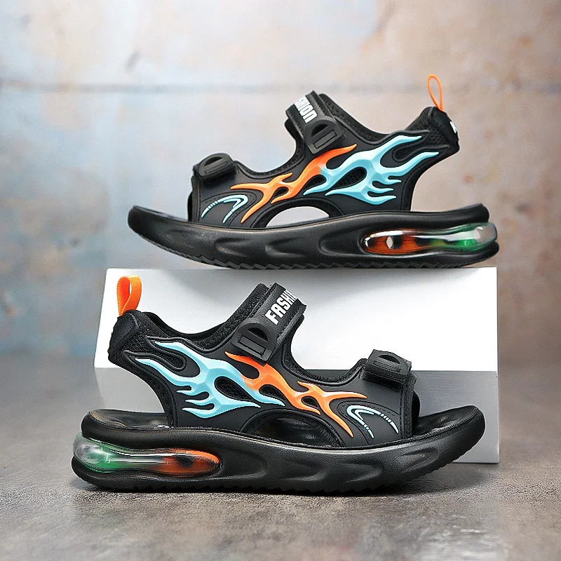 

Strong Foot Support Kids Running Shoes Breathable Mesh Top Shockproof Bottom Daily Outdoor Sport Shoes