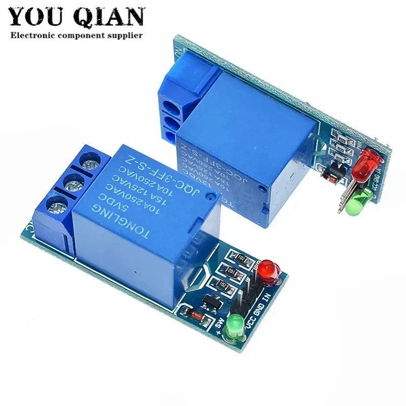 Module de relais 5V, 1 canal, 10 pièces, niveau bas pour le contrôle des appareils électroménagers SCM