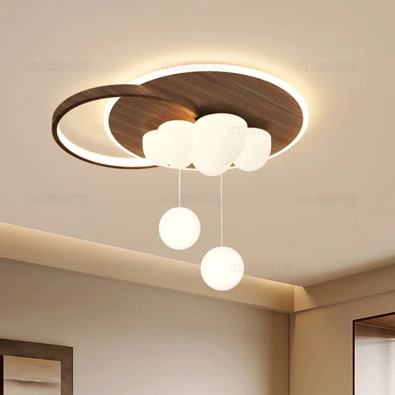 Creamy Bubble-Style Personalized Pendant Ball Minimalist Creative Mid-Century Modern Children's Room Light Bedroom Ceiling Light
