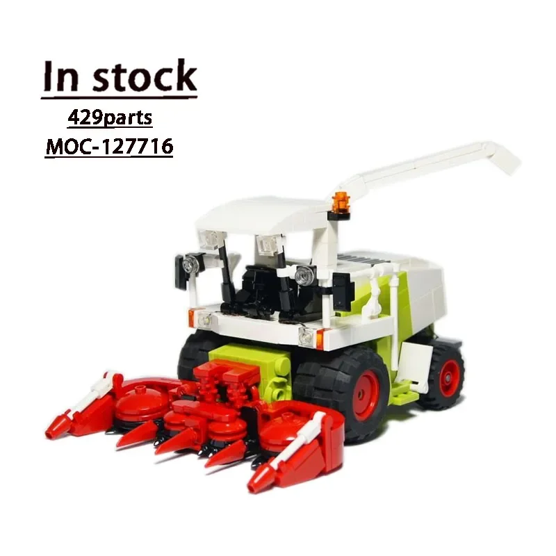 MOC-127716 Small Farm Farm Harvesting Machine Assembly Splicing Building Blocks Model Boy Child Loves Building Blocks Toys Gifts