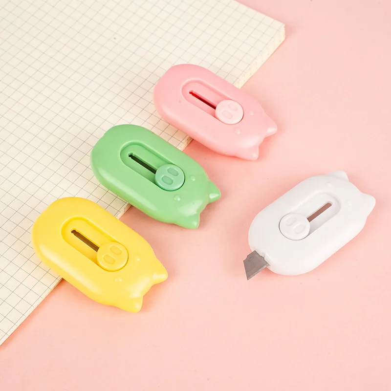 Cartoon Design Knife Candy Color Candy Color Knife Utility Knife Creative For Home Diy Projects Unboxing