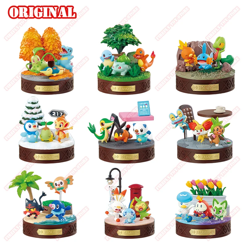 オリジナル在庫ありポケモンジャーニーウィズユー冒険の夜明け-30th-スターターポケモンアクションフィギュアアニメモデルおもちゃ