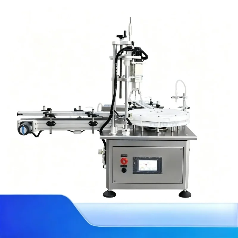 Customized Desktop Rotary Semi‑Automatic Liquid Filling Capping Sealing Machine High Precision for Glass Bottles